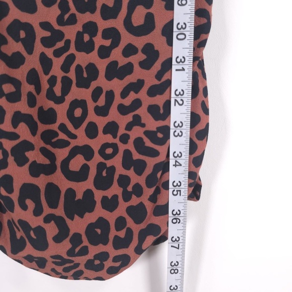Lovers + FRIENDS REVOLVE Tina Leopard Rushed
Side Tie Square Neck Dress SMALL - Picture 6 of 11